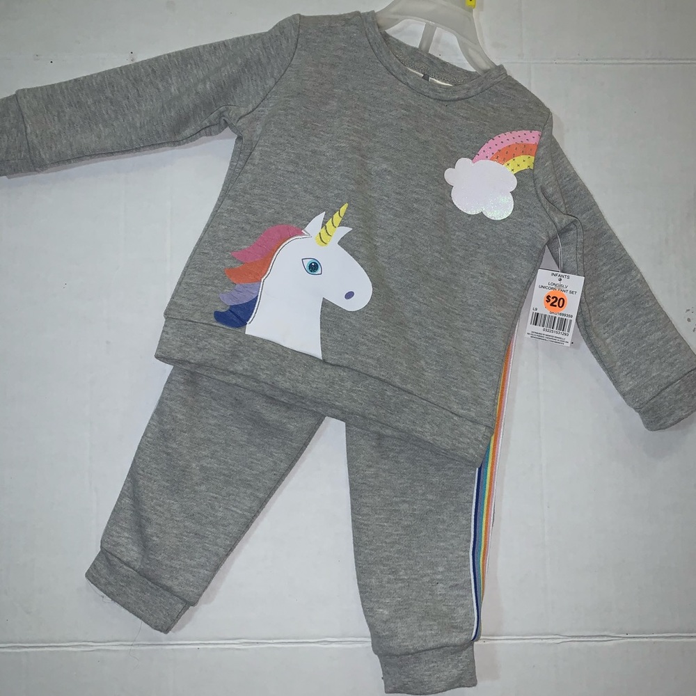 Unicorn Rainbow 2pc Sweatsuit